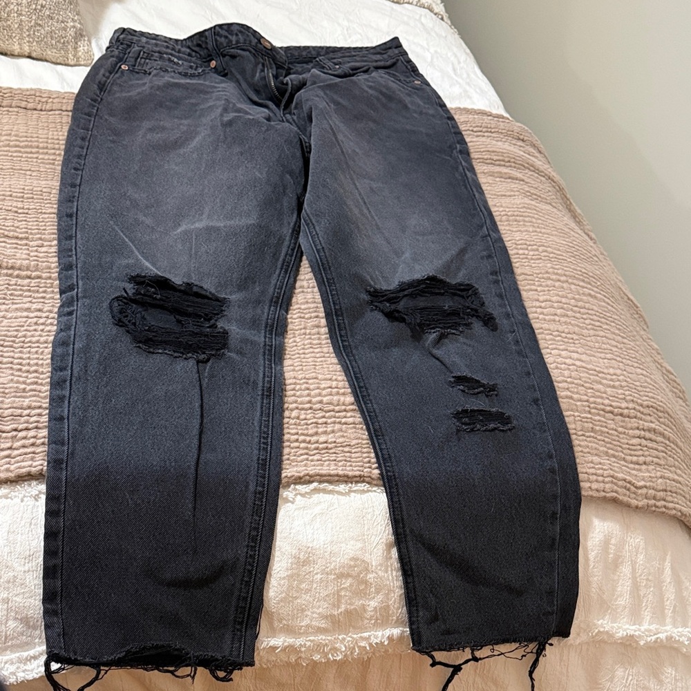 Bohme Women's Distressed Black Jeans